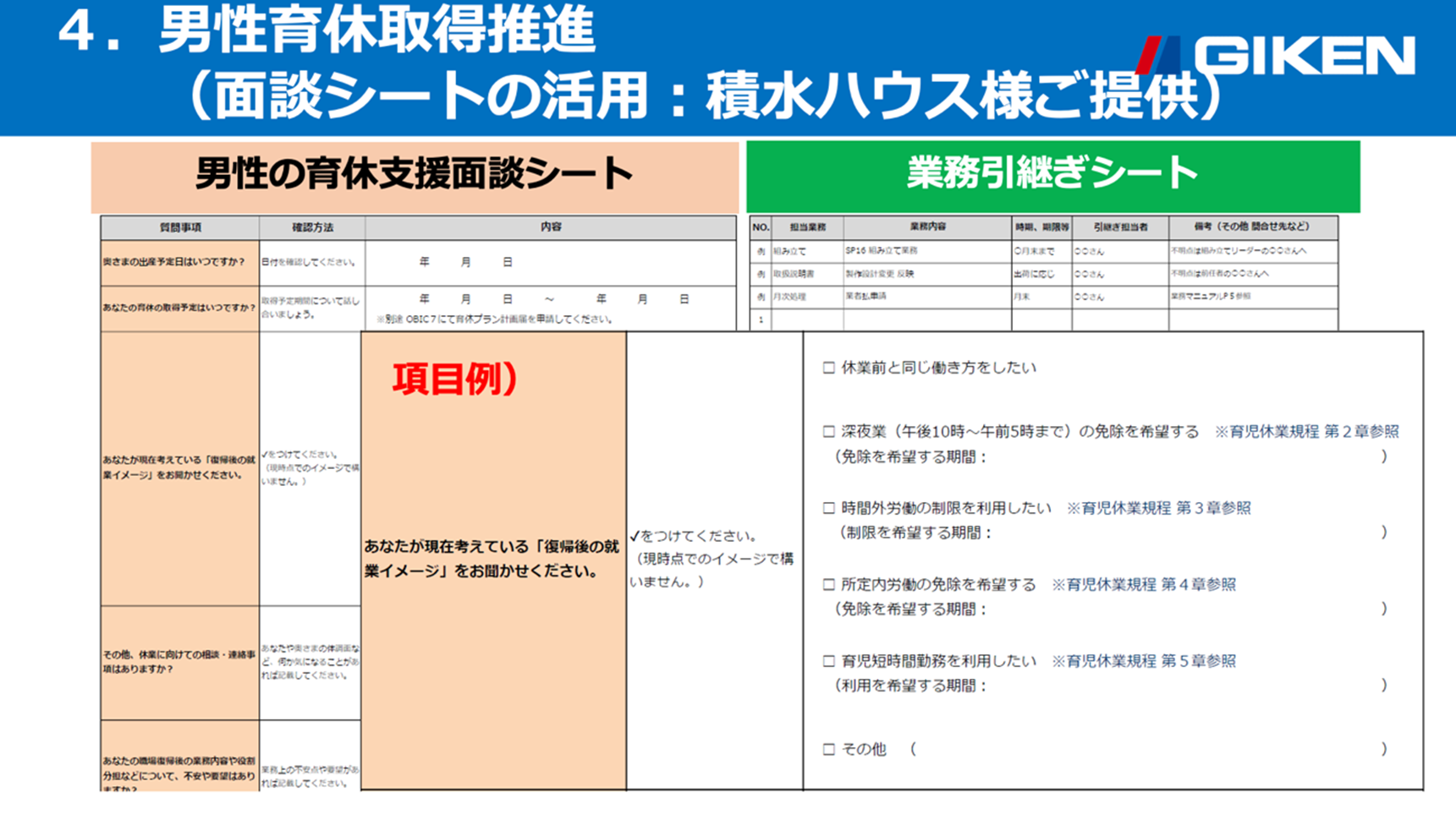 男性育休取得推進（現状把握）